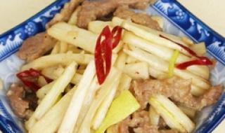 茭白炒肉丝 茭白炒肉丝